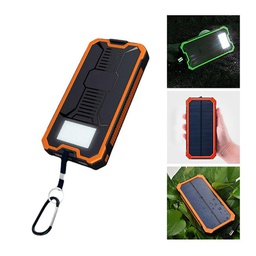 Solar Power Bank Light with Carabiner - 6000 mAh