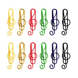 Treble Clef Paper Clips in Tin Container