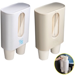 Double Row Cup Dispenser Wall Mounted