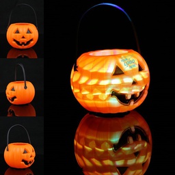 [S0100000023] Halloween Pumpkin Barrels Hand Lantern / Portable Light