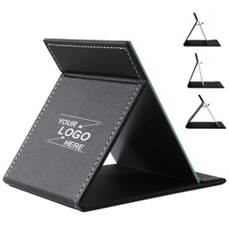 Foldable Square PU Leather Cosmetic Table Mirror