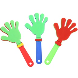 [S0100000024] Medium Hand Clapper Toy / Colorful Hand Clapper Noisemaker
