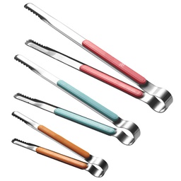 [S0601000068] Medium Silicone Kitchen Bread Barbecue Food Clip Tongs