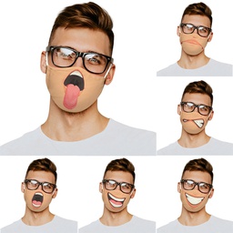 [S1105000006] Face Mask With Popular Expression / Dust Proof Cotton Mask