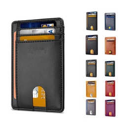 Leather Rfid  Card Holder Case