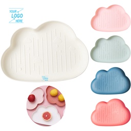 Plastic Fruit Plate / Plastic Cloud shape Food Tray Plate