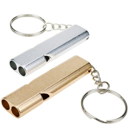 High Frequency Double Tube Survival Whistle