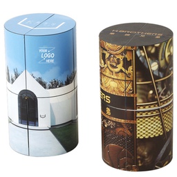 Cylindrical Full Color Imprint Custom Puzzle Cubes