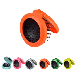 [S0502000200] Travel Folding Hair Comb with Mirror / Pocket Comb With Comb