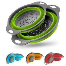 Large Round Folding Vegetable Drain Basket / Colanders