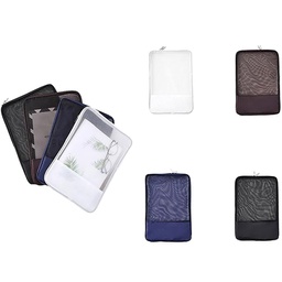 [S0300000398] Translucent Mesh Zip File Bag