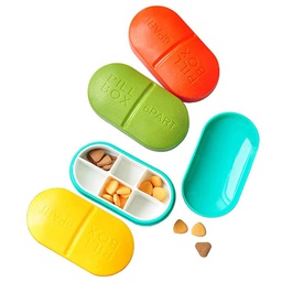 Candy Color Medicine Box /Portable Round Six Grid Box