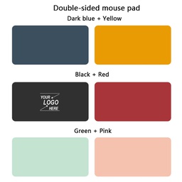 Double sided leather mouse pad / PU Leather Desktop Pad