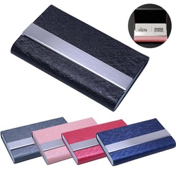 PU Stainless Steel Business Name Card holder/Case