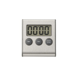 [S0501030406] Digital Screen Kitchen Timer / Brushed Stainless Steel Timer