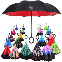 Double Layer Umbrella - Inverse Opening C Holder Umbrella