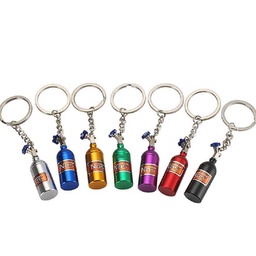 [S0503010020] NOS Bottle Metal Waterproof Pill Box Container Keyring