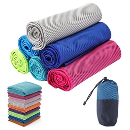 Microfiber Quick Dry &amp; Cooling Towel in Mesh Pouch