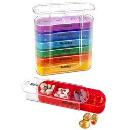 Pill Box Portable Tablets Medicine Dispenser