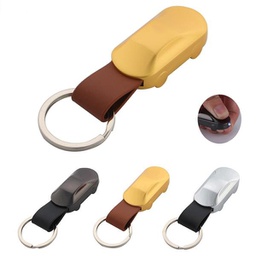 Car-Shaped Key Ring With Flashlight