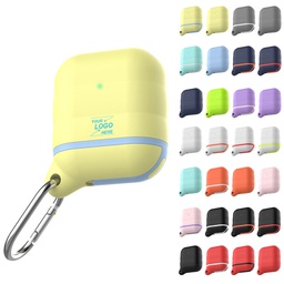 Silicone Earbud Air pod Case with Carabiner