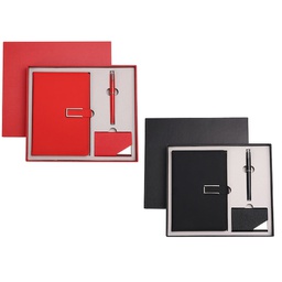 Luxury Business Office Gift Leather Notebook Set