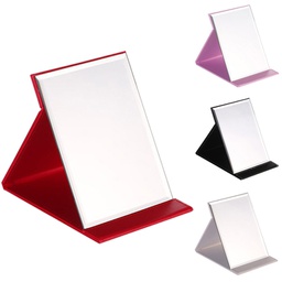 Large Fold able Square PU Leather Cosmetic Mirror