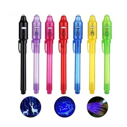 Invisible Ink Pen with UV Led Light ball pen