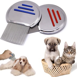 Dog Flea Combs / Mini Round Non-slip Handle Pet Comb