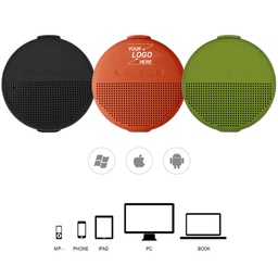 Round Portable Waterproof Bluetooth Speaker