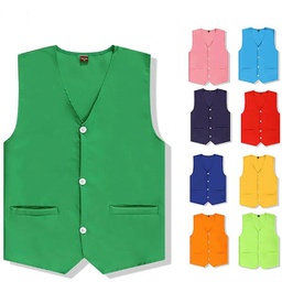 Unisex Advertising Volunteer Work Vest with Pocket Waistcoat