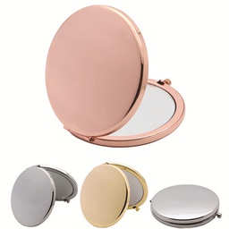 [S0502010225] Stainless Steel Folding Round Mirror