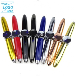 Led Fingertip Gyro Ballpoint Pen Luminous Finger Gyro Fidget