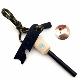 [S0600000659] Outdoor Survival Magnesium Flint Fire Starter Flint &amp; Steel Fire Starter