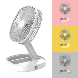 Portable Telescopic USB Desk  Folding Fan With Fragrance box