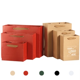 Matte Color Paper Shopper Bags