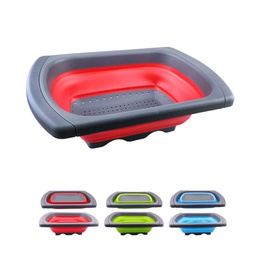 Collapsible Silicone Fruit Vegetable Draining Basket
