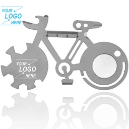 [S0600000723] 10 in 1 Pocket Bicycle Shape Multi tool Card / Stainless Steel Bicycle Repair Card Tool
