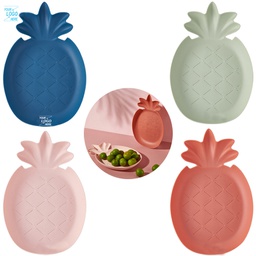 Plastic pineapple shape Food Tray Plate / Fruit Sharpe Plate