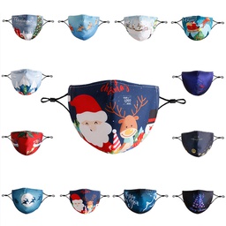 3 Layer Heavy Cotton Christmas Face Mask