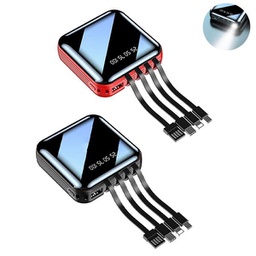 Mini New Style with 4-wire Power Bank 10000 mAh