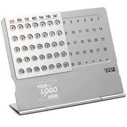 [S0300000510] Universal Reusable Calendar / Aluminum Alloy Desk Calendar