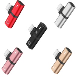 Lightning to 3.5 mm Earphone Adapter/ 2 in 1 Audio Converter