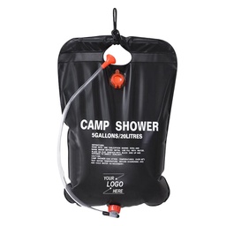 [S0600000744] 5 Gallons Camping Shower Bag / 20L Outdoor Solar Shower Bag