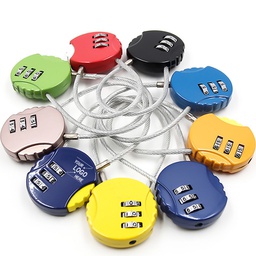 Mini Cord Combination Padlock / Metal Combination Lock