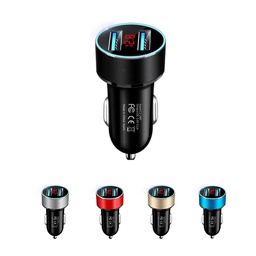 LED Display Voltage Dual Port 3.1A Quick Car Charger/Adapter