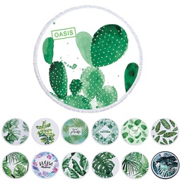 [S0502050013] Round Digital Printing polyester Beach Towels