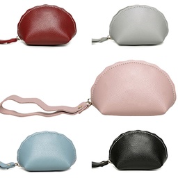 Coin Change Purse Wallet with Key Ring Leather