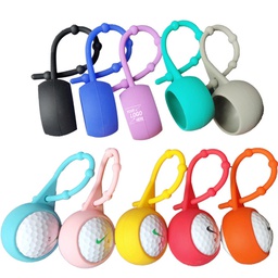 Golf Ball Silicone Cover with Key chain Ring /Golf Ball Hold