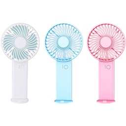 [S0605000046] Usb Rechargeable Pocket Fan with Mobile Phone Stand 
